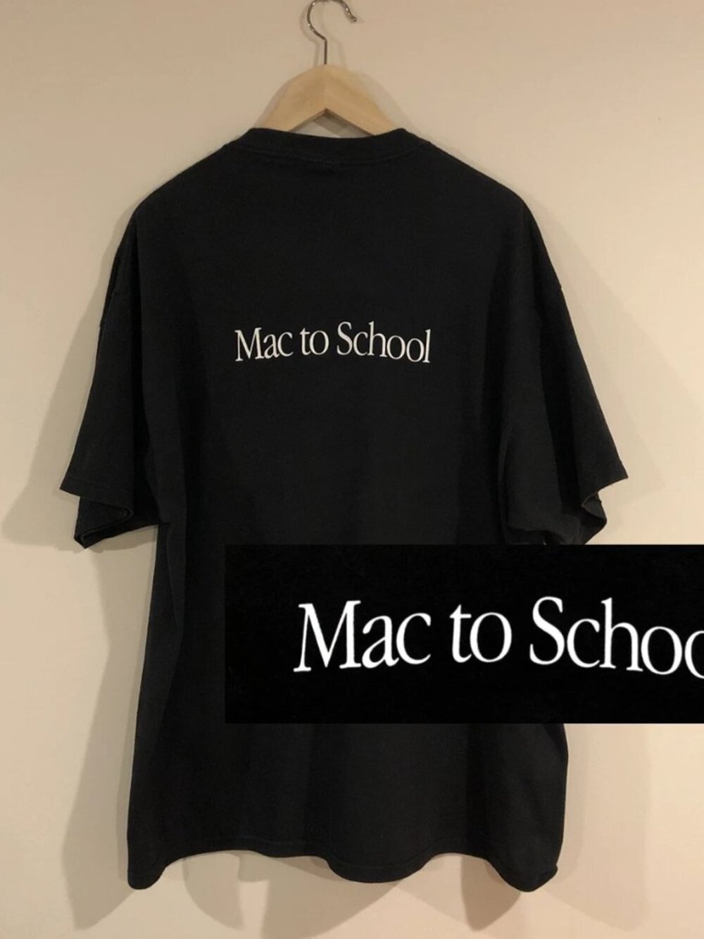 100% Authentic 90s Apple 'Mac To School' Promo T-shirt Size XL X Large Vintage